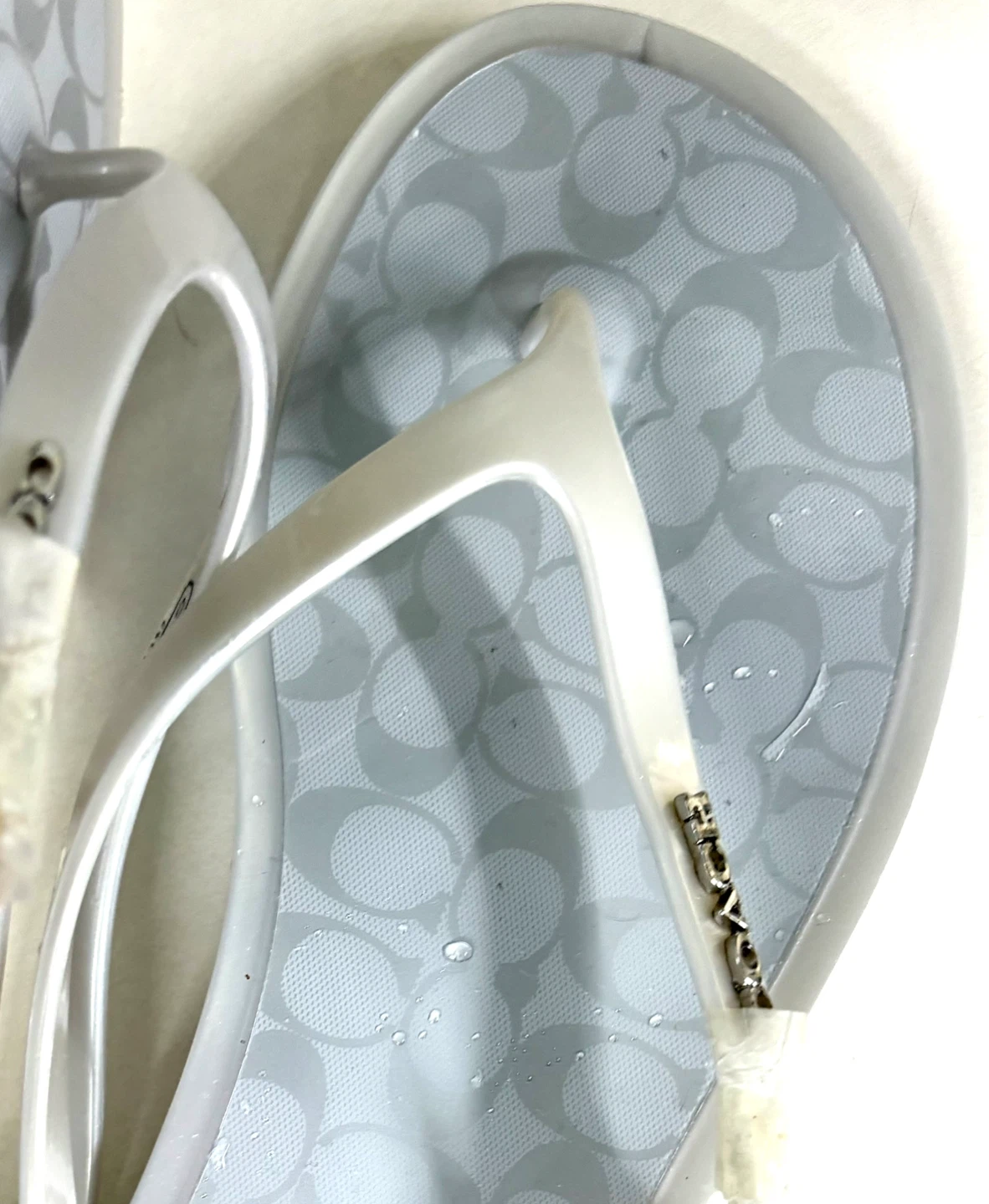 Coach Lyra Flip Flops - Silver - photo 5