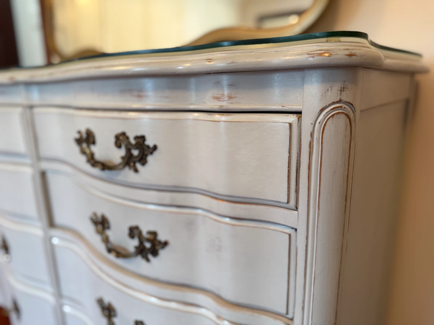 Vintage French Provincial Dresser with Mirror - photo 3