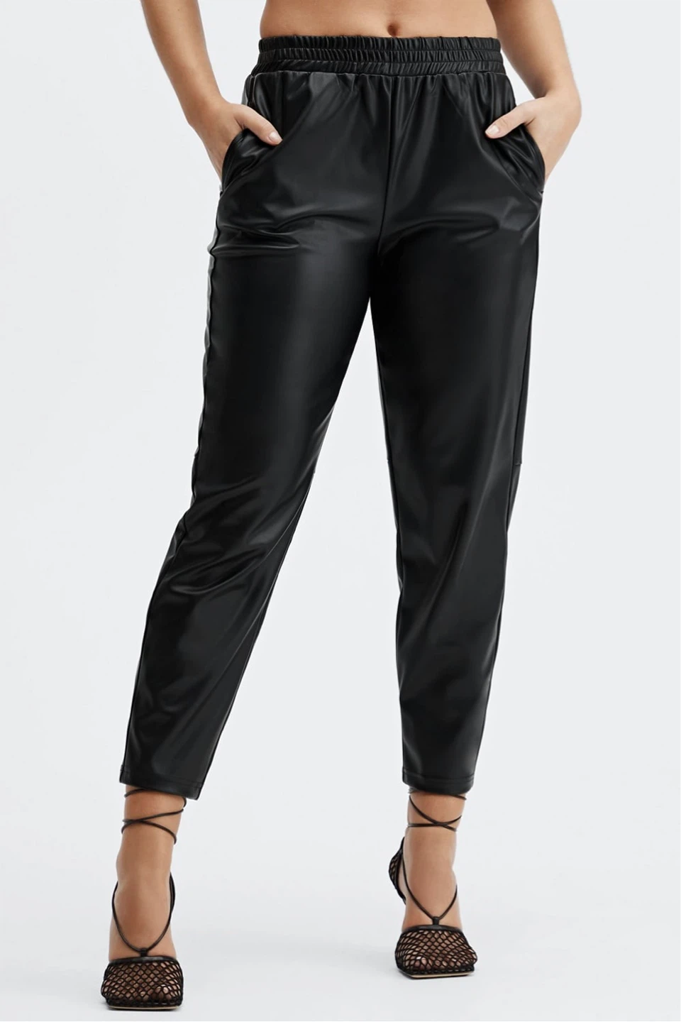 New Forever 21 Faux Leather Pants Black Size L - photo 2