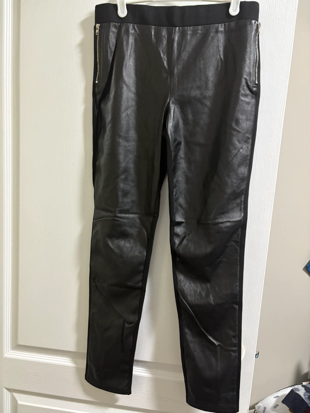New Forever 21 Faux Leather Pants Black Size L - photo 5