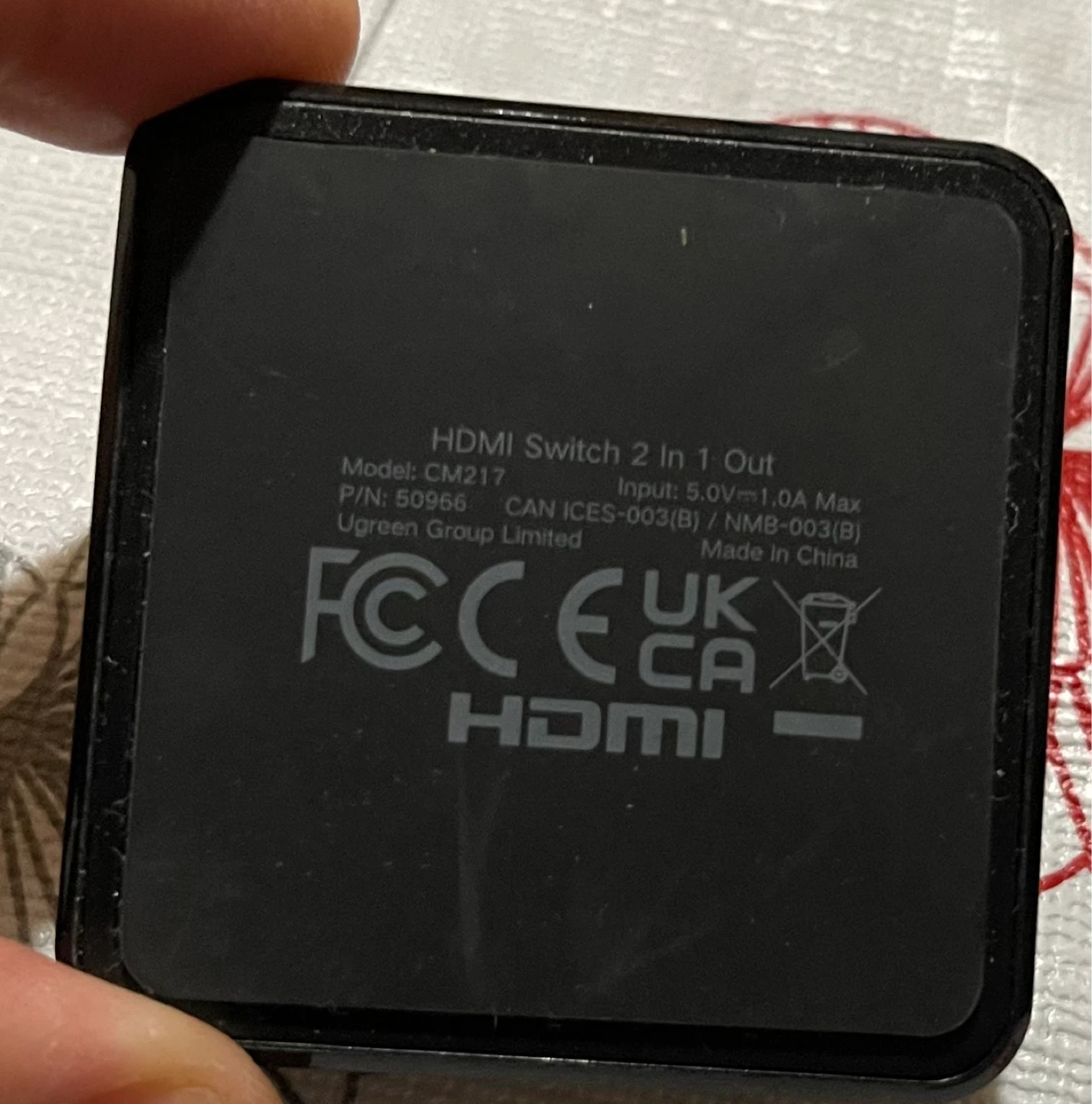 UGREEN HDMI Switch 2 In 1 Out CM217 - photo 2