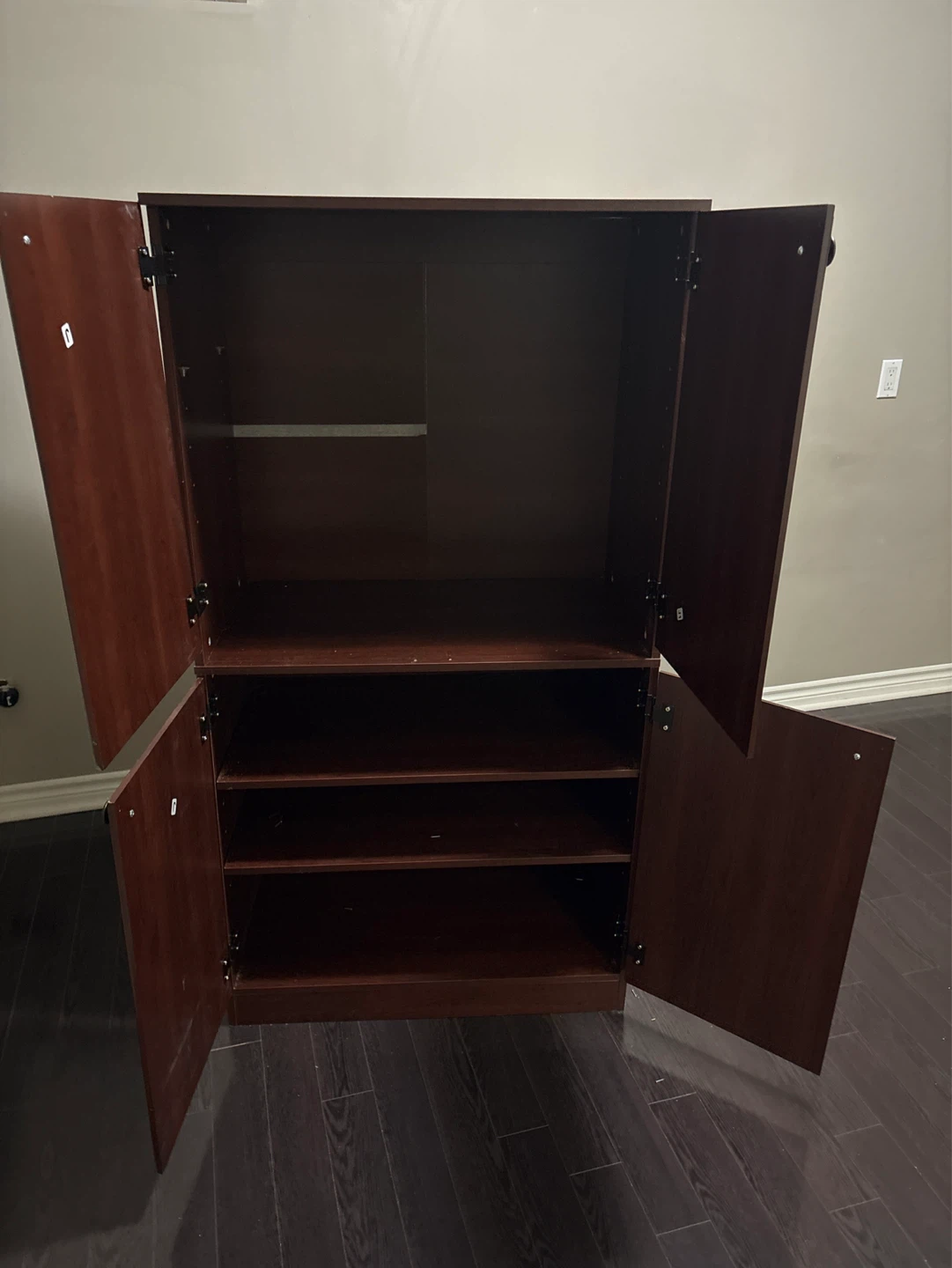 Dark Wood Storage Cabinet - photo 3