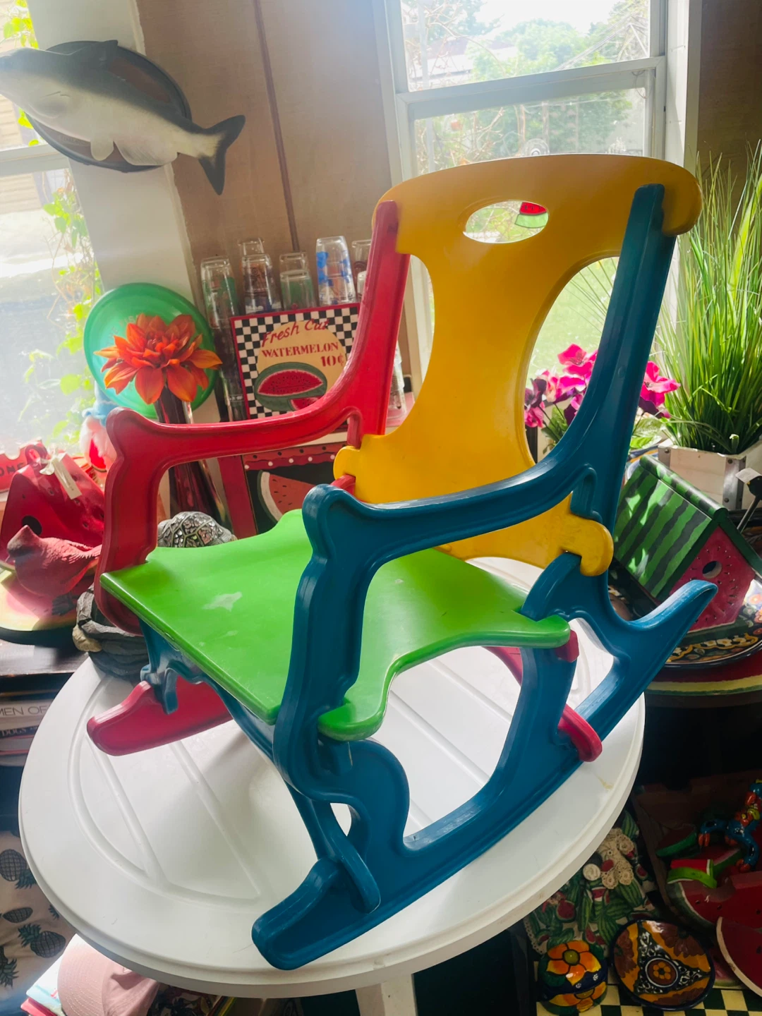 Vintage toddler rocking chair