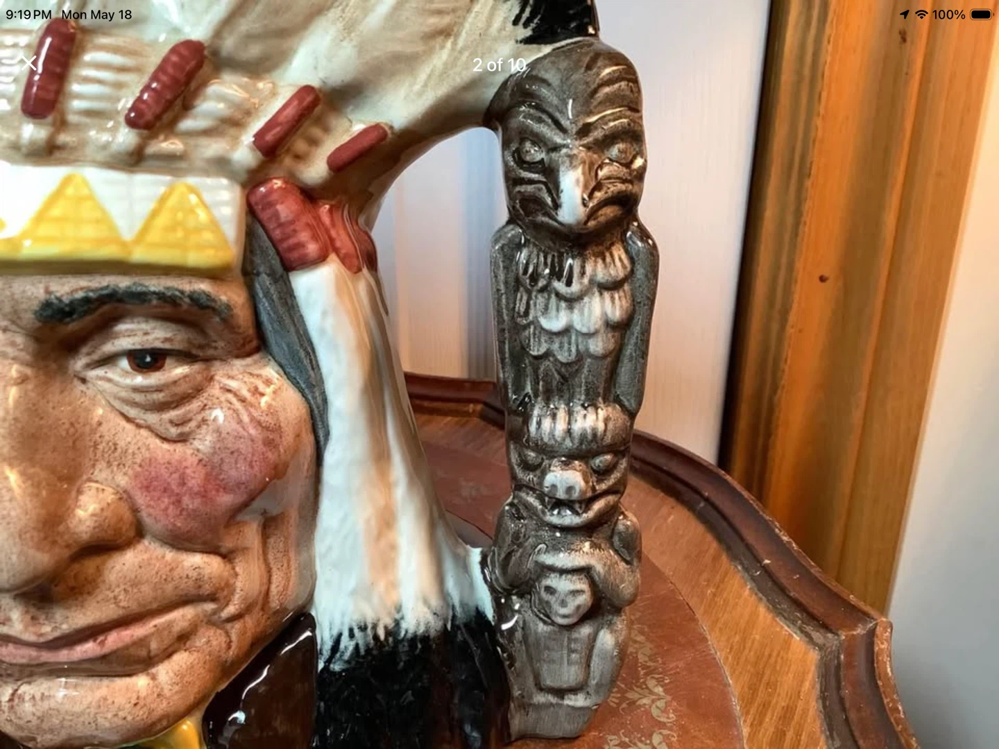 Lg Royal Doulton’s Character Jug “Native American Indian” 🐞 - photo 2