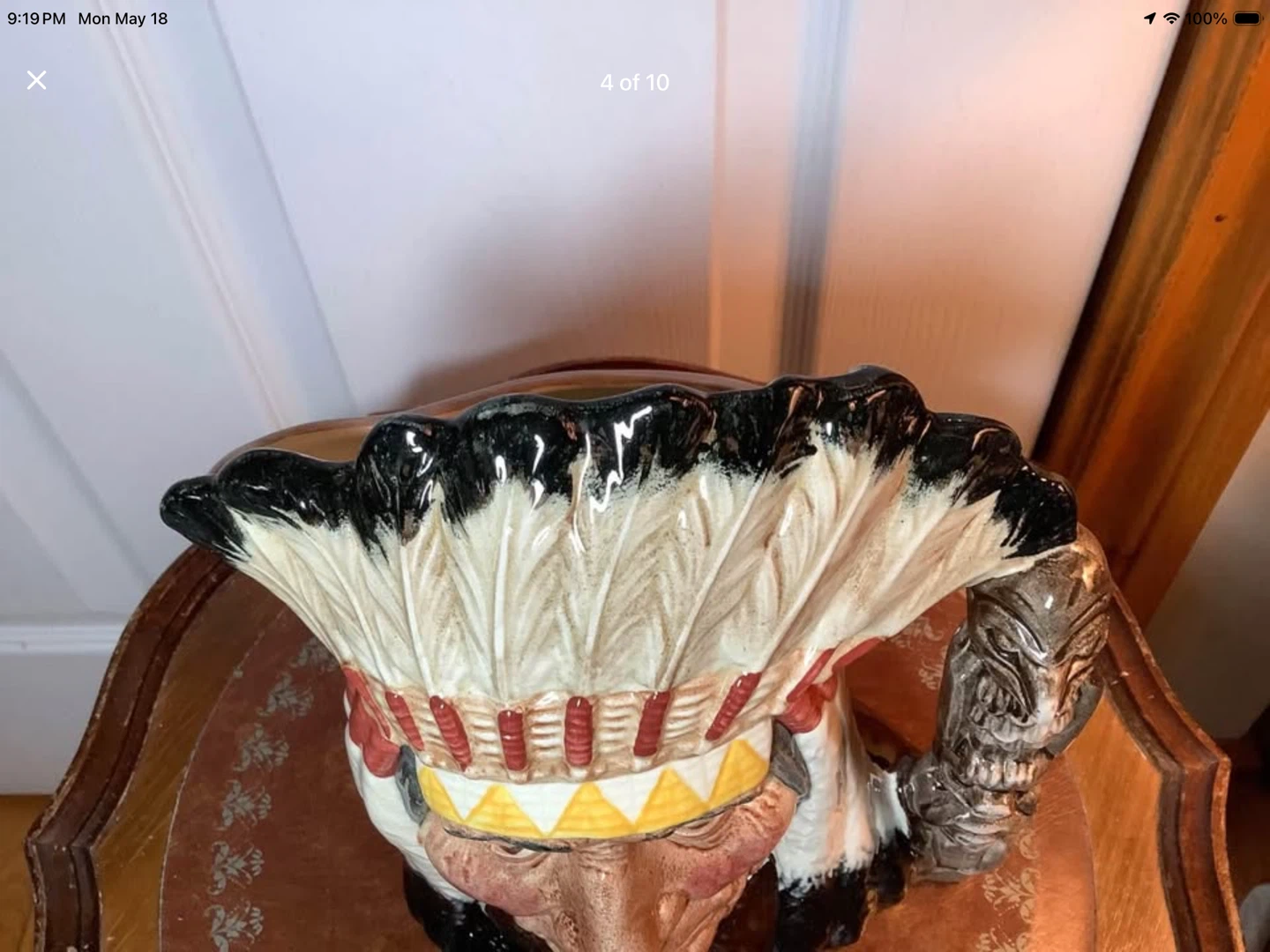 Lg Royal Doulton’s Character Jug “Native American Indian” 🐞 - photo 4