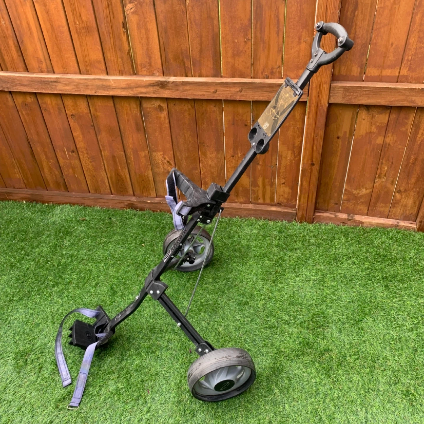 Golf Push Cart Ground Zero Golfing Trolley Folding Cart - photo 2