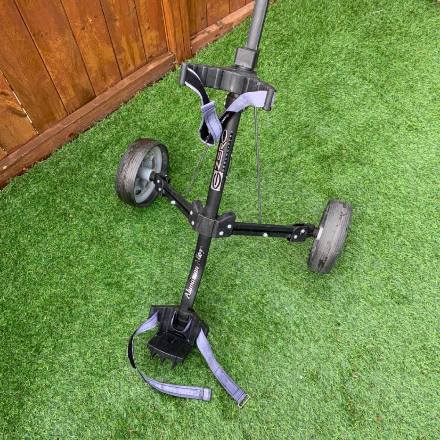 Golf Push Cart Ground Zero Golfing Trolley Folding Cart - photo 4