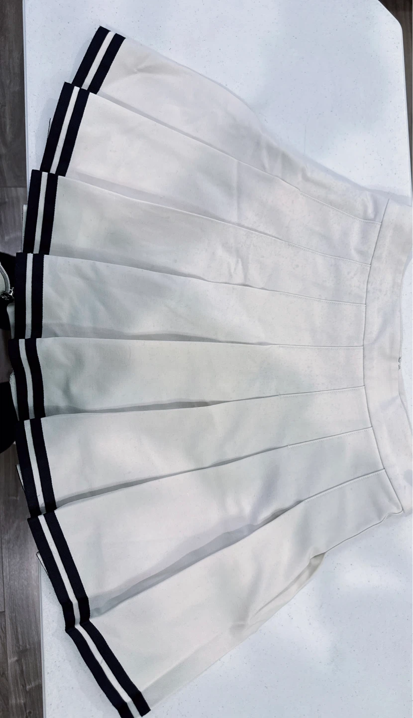 Aritzia Sunday best blue stripe skirt