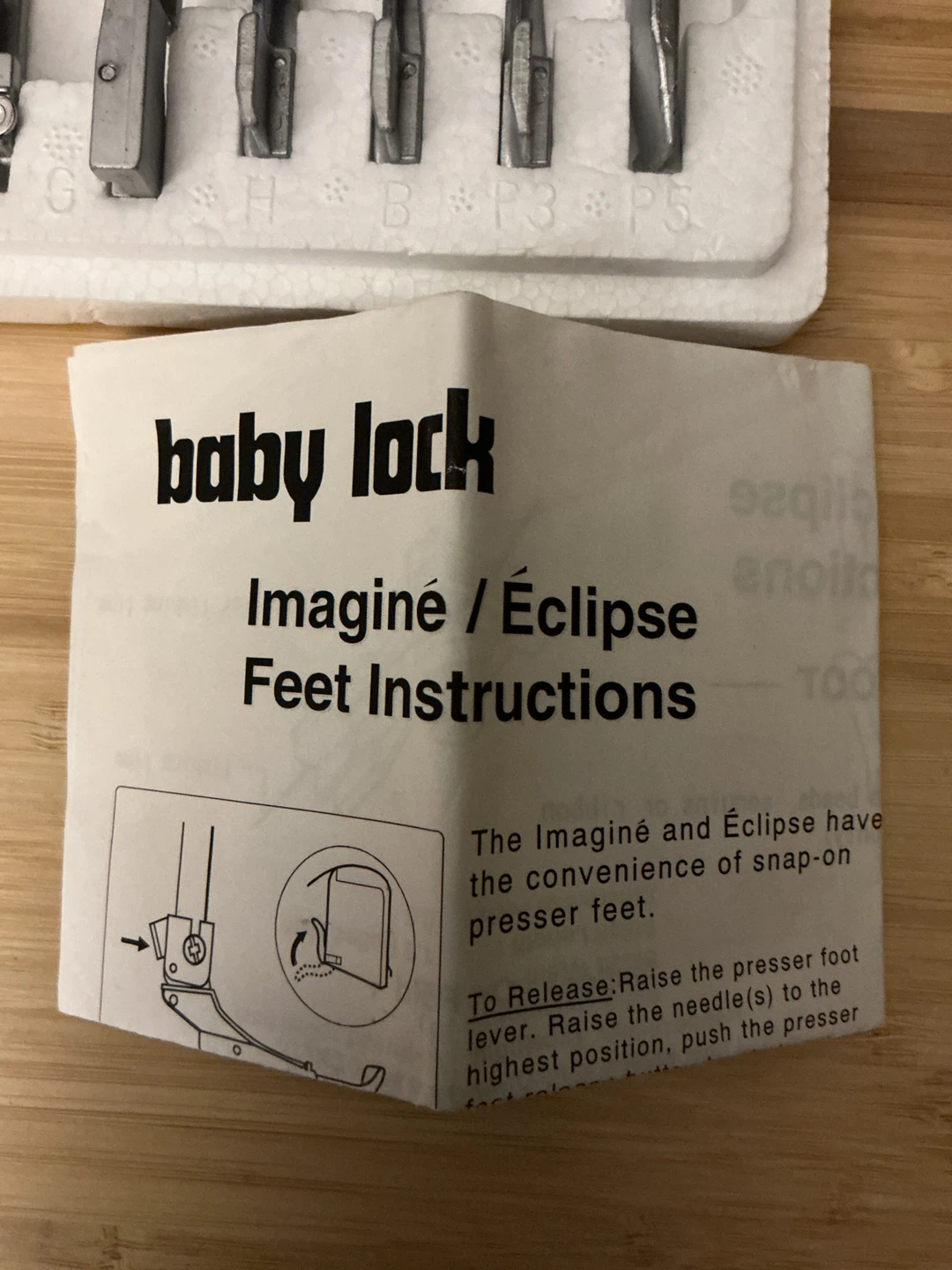 Baby Lock Creative Serger Accessory Feet Set - photo 3