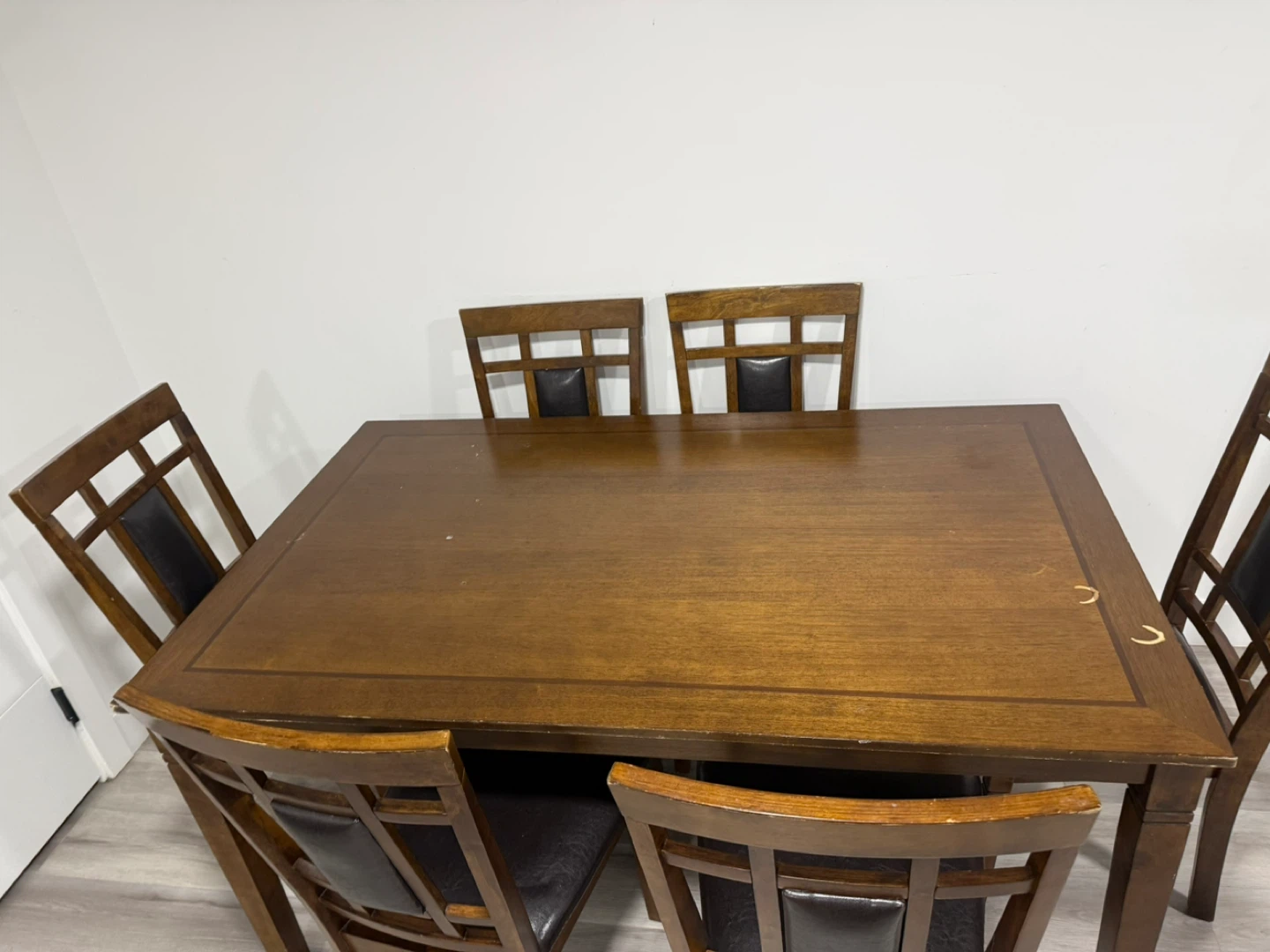 Wooden Dining Table with 6 Chairs - photo 3