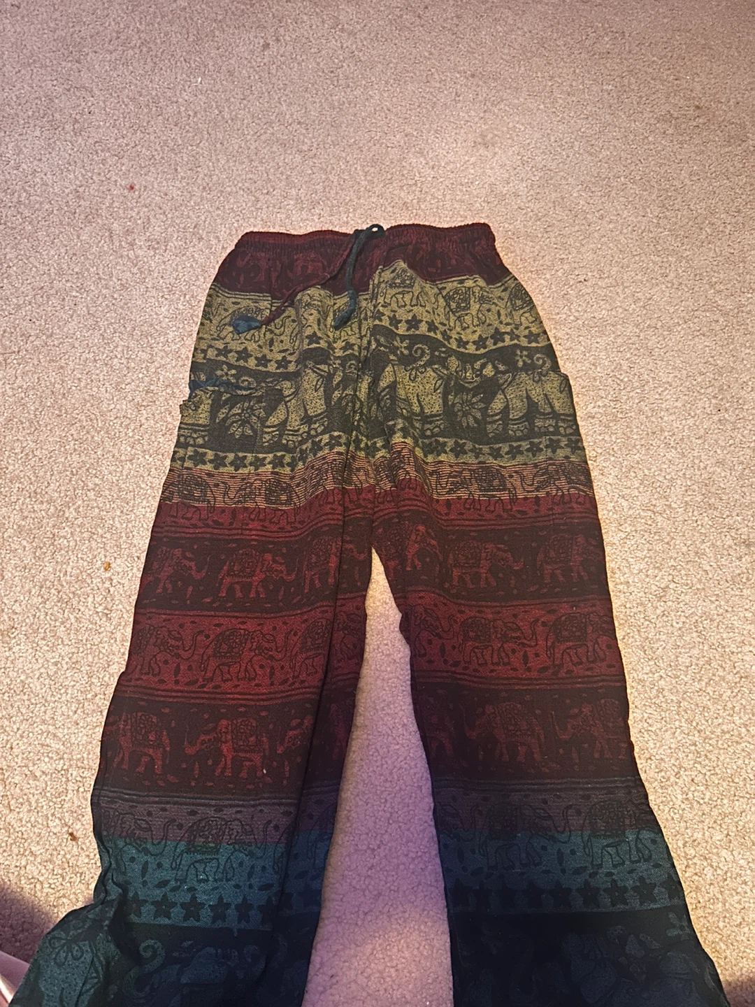 Boho Elephant Print Harem Pants - photo 2