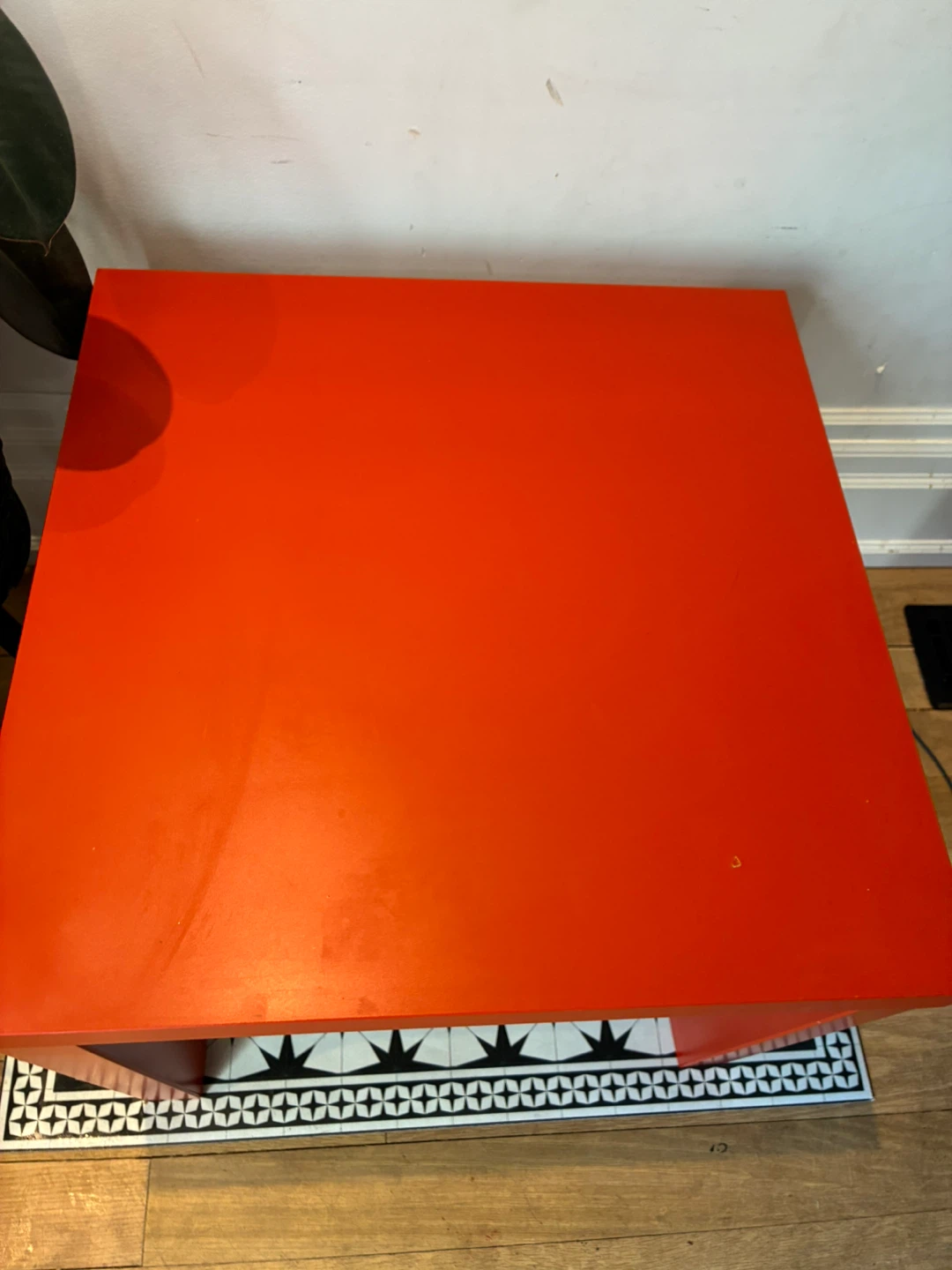 Red IKEA Lack Side Table - photo 3