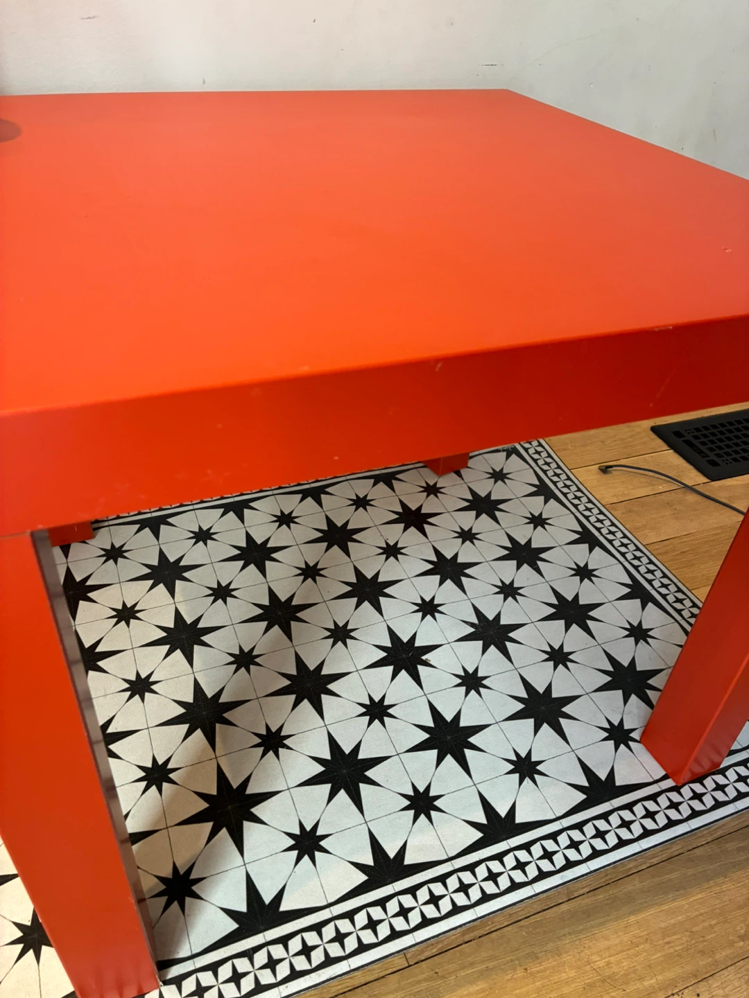 Red IKEA Lack Side Table - photo 4
