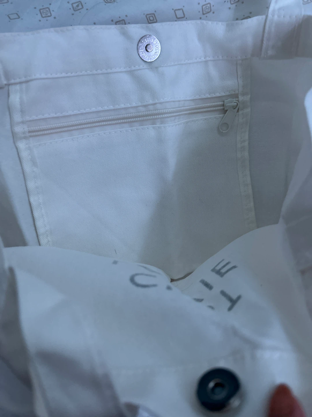 White "C'est La Vie" Tote Bag - photo 2