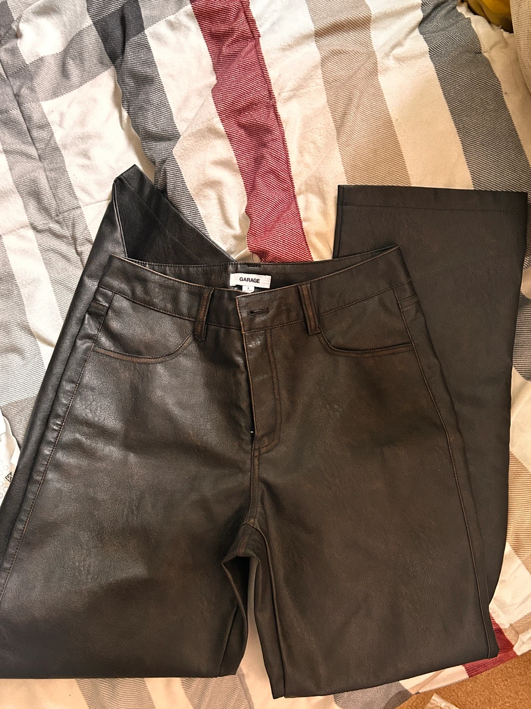 GARAGE Faux Leather Pants