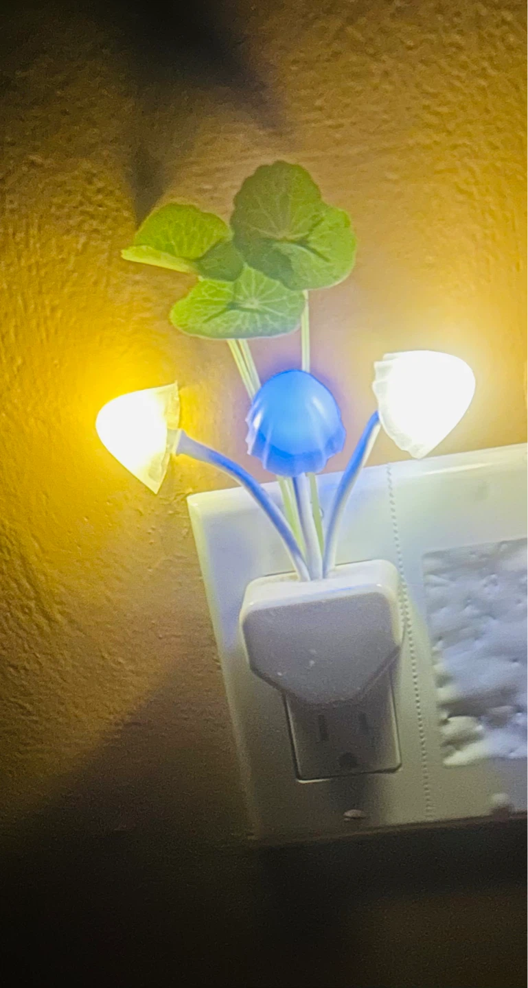 Mushroom Night Light with Leaves - photo 5