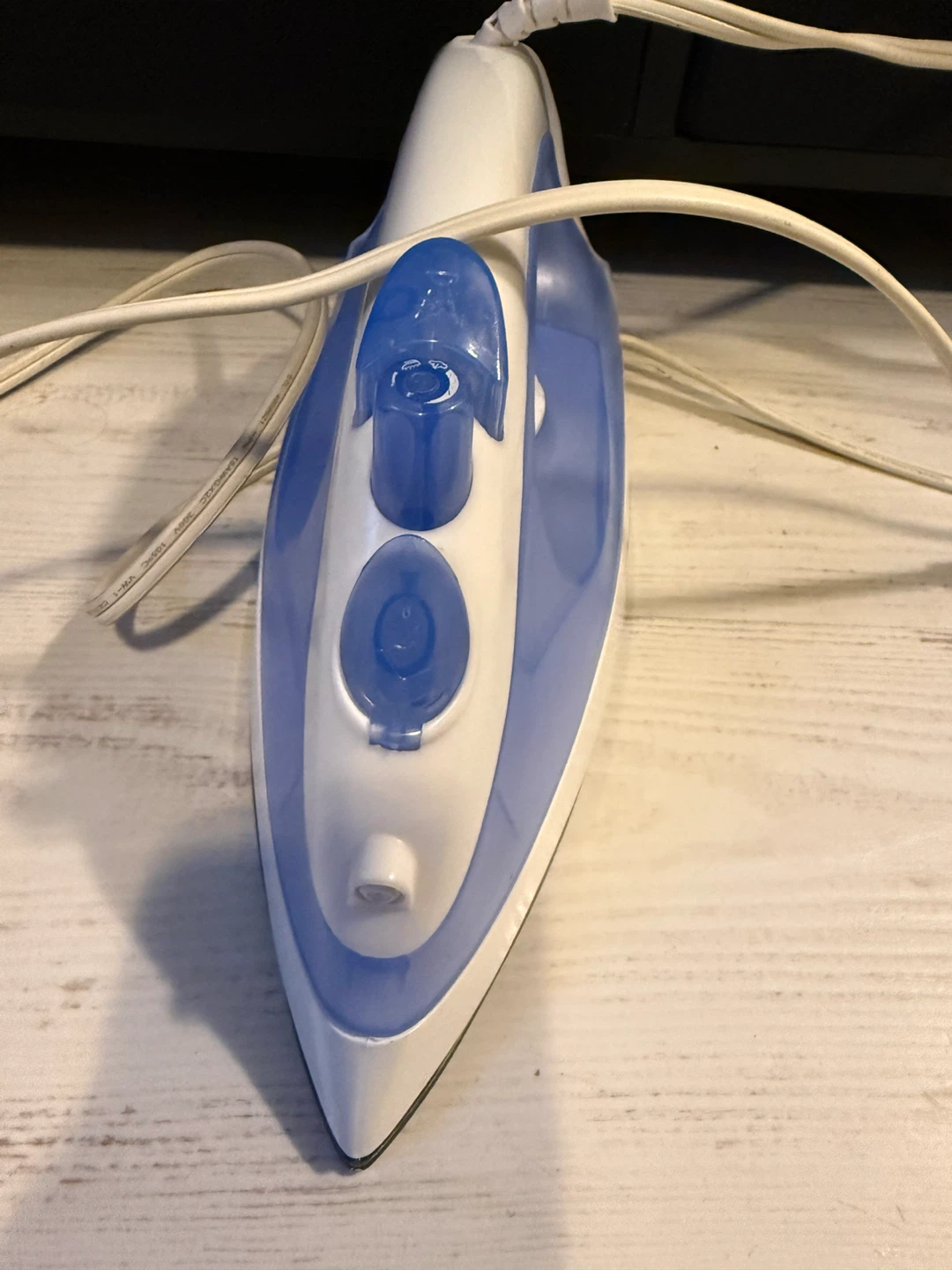 Blue and White Travel Steam Iron