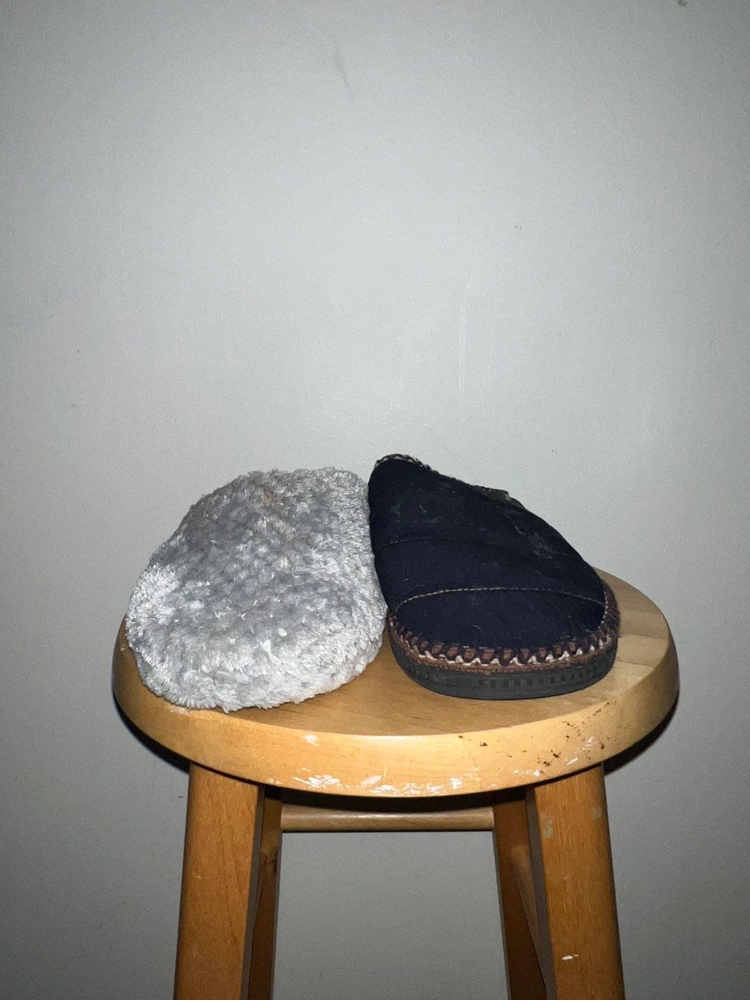 Comfortable Mules Slippers - Blue & Grey