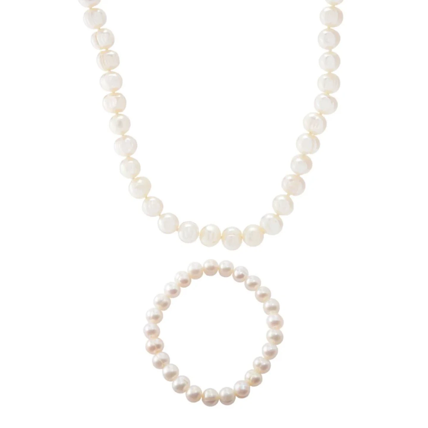 Beautiful ✨ Freshwater Pearl Necklace & Bracelet Set 🤩 - photo 2