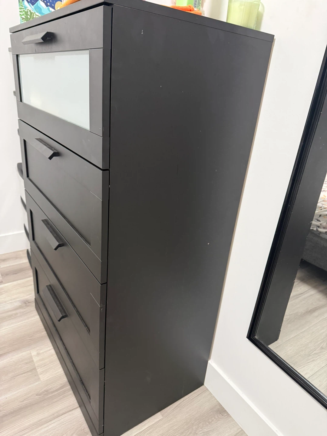 Dark Brown 5-Drawer Dresser - photo 2