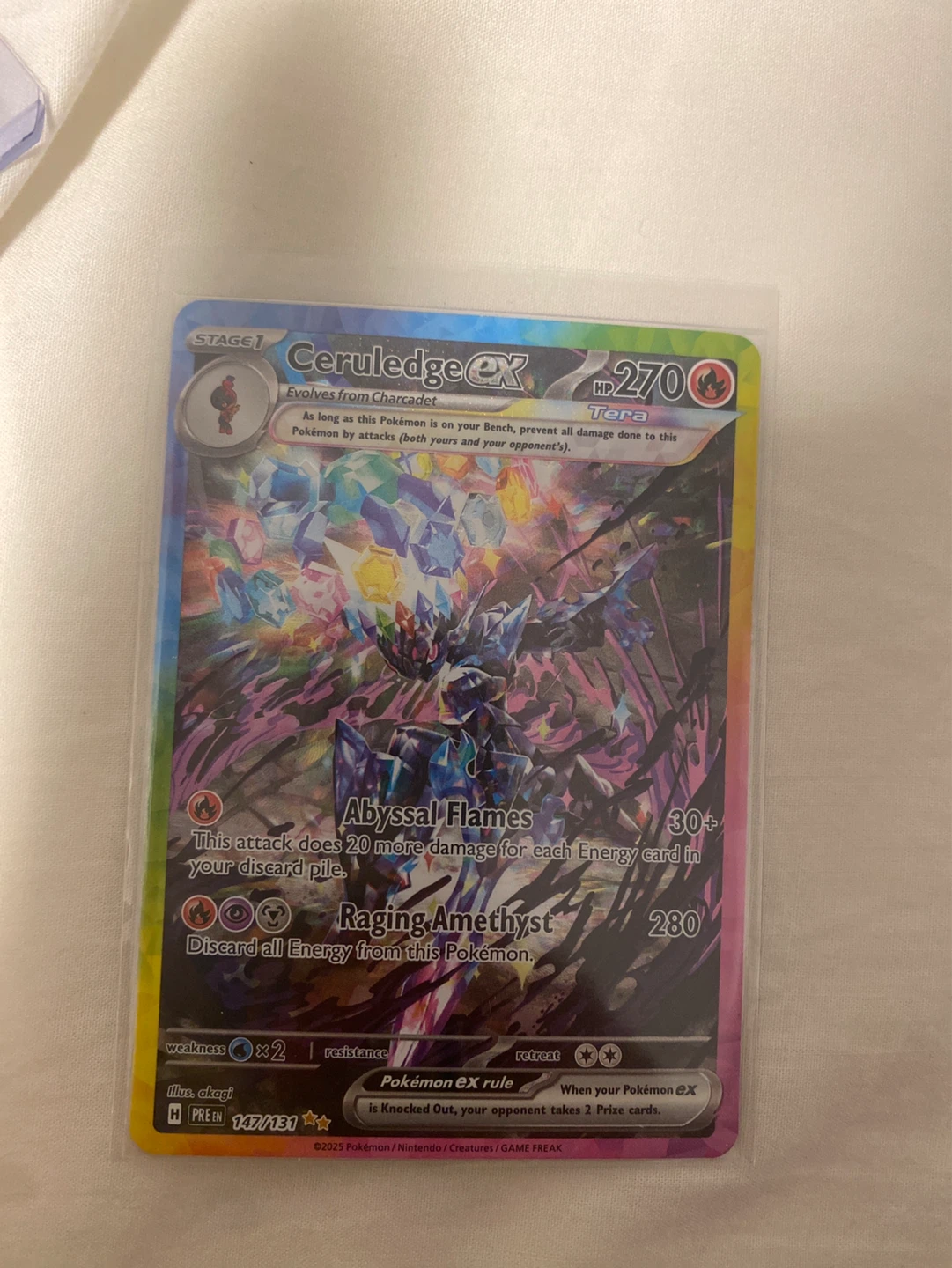 Ceruledge EX Pokémon Card