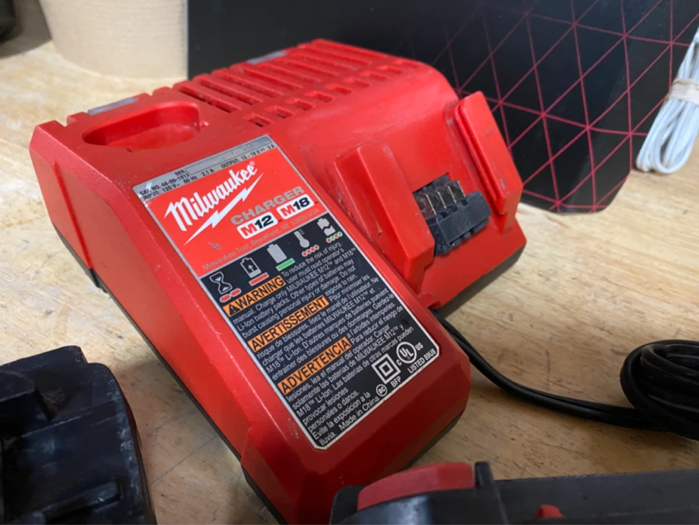 Milwaukee batteries and charger - photo 3