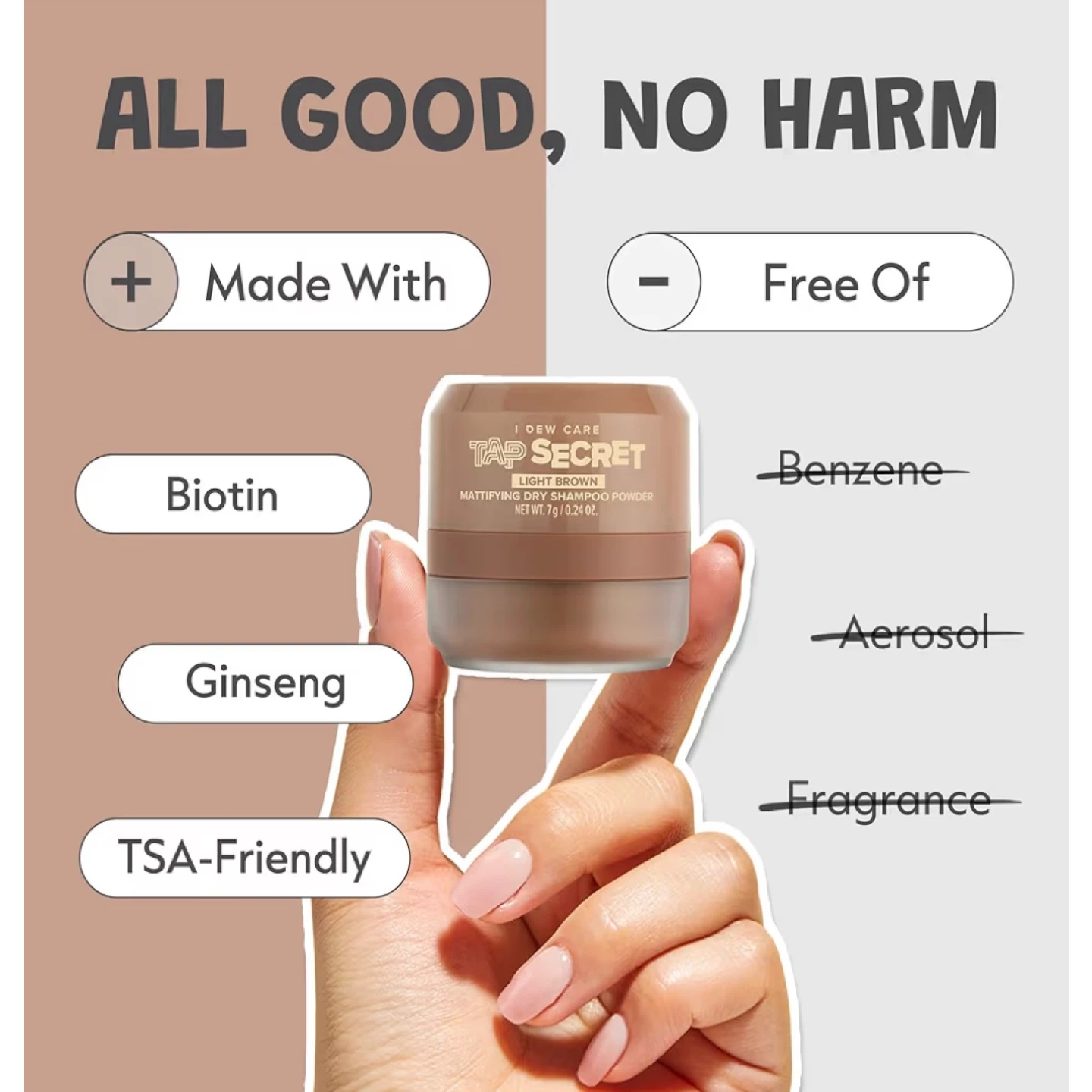 I DEW CARE Mattifying Dry Shampoo Powder (Light Brown) - photo 5