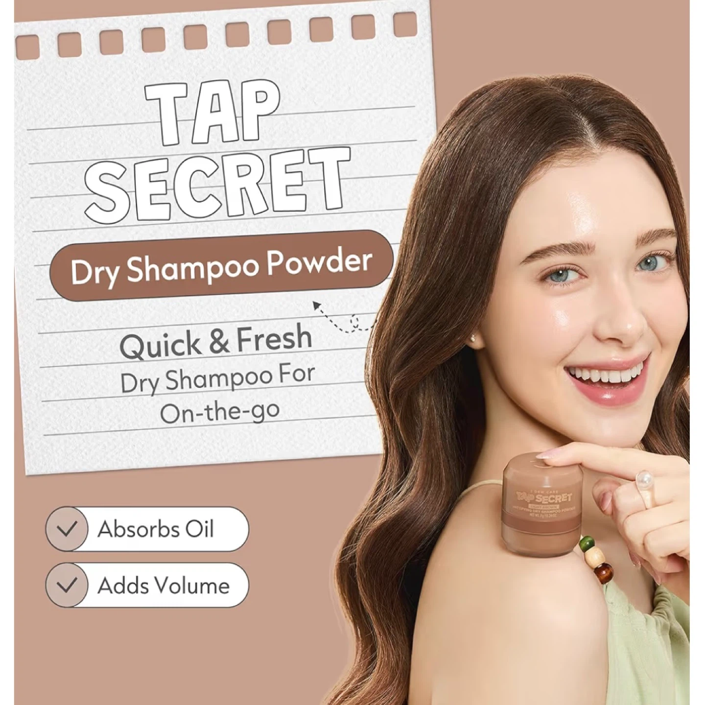 I DEW CARE Mattifying Dry Shampoo Powder (Light Brown) - photo 3