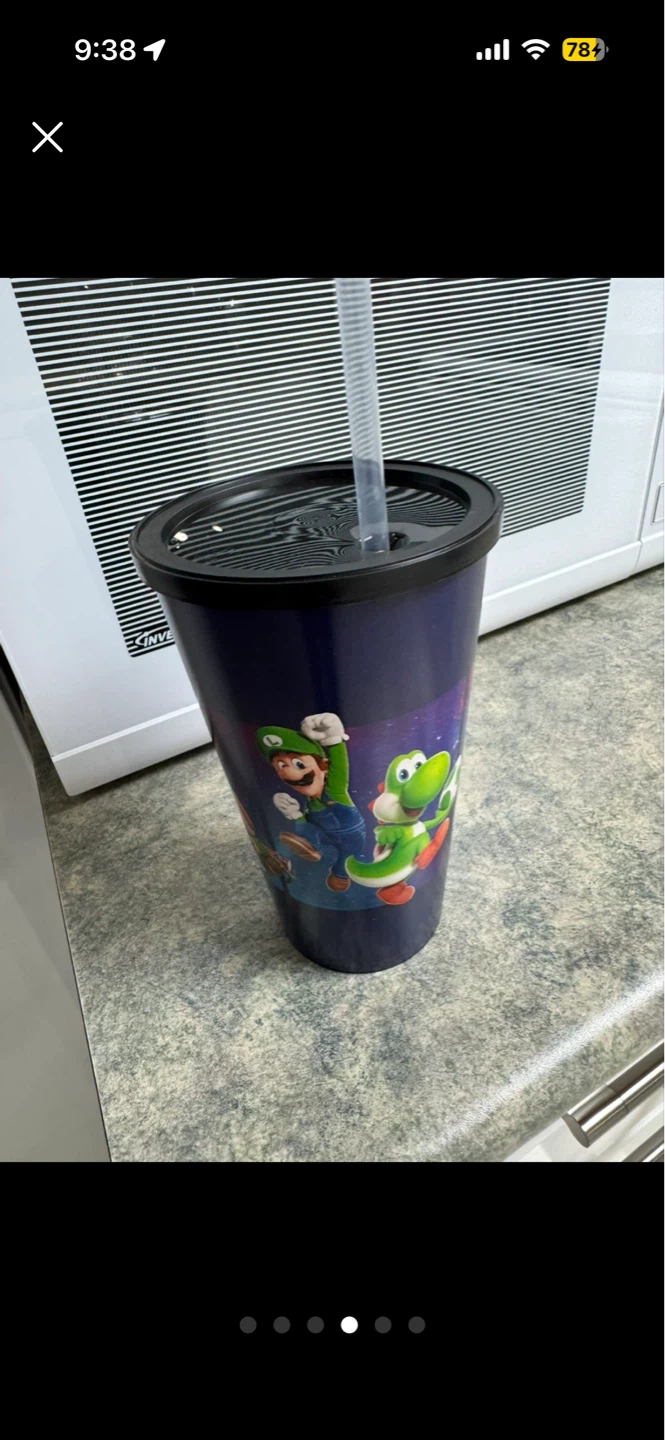 Super Mario Tumbler Cup with Straw - photo 4