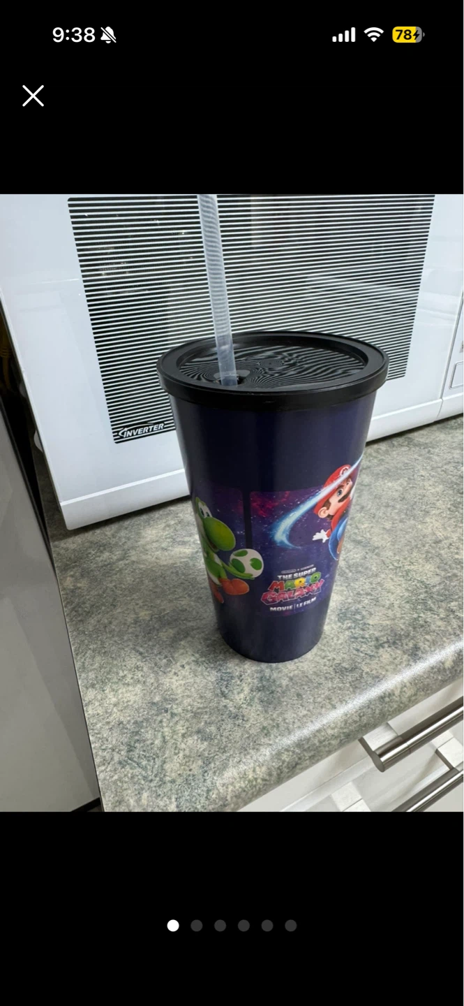 Super Mario Tumbler Cup with Straw