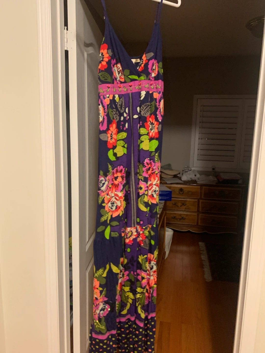 Uttam Boutique Floral Maxi Dress M