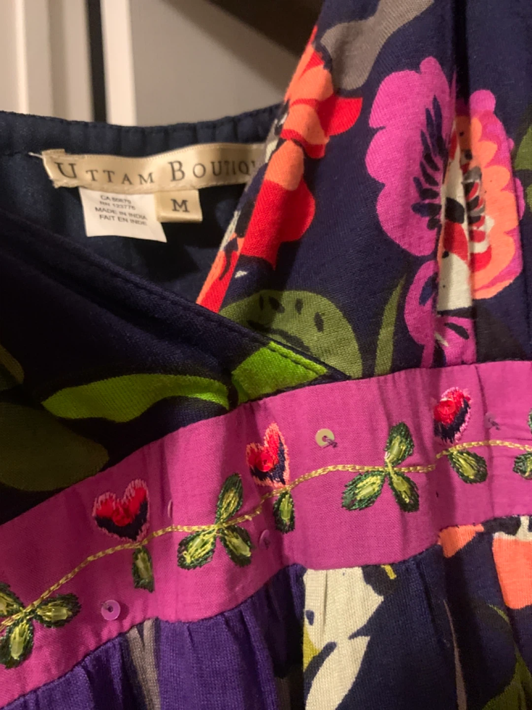Uttam Boutique Floral Maxi Dress M - photo 2