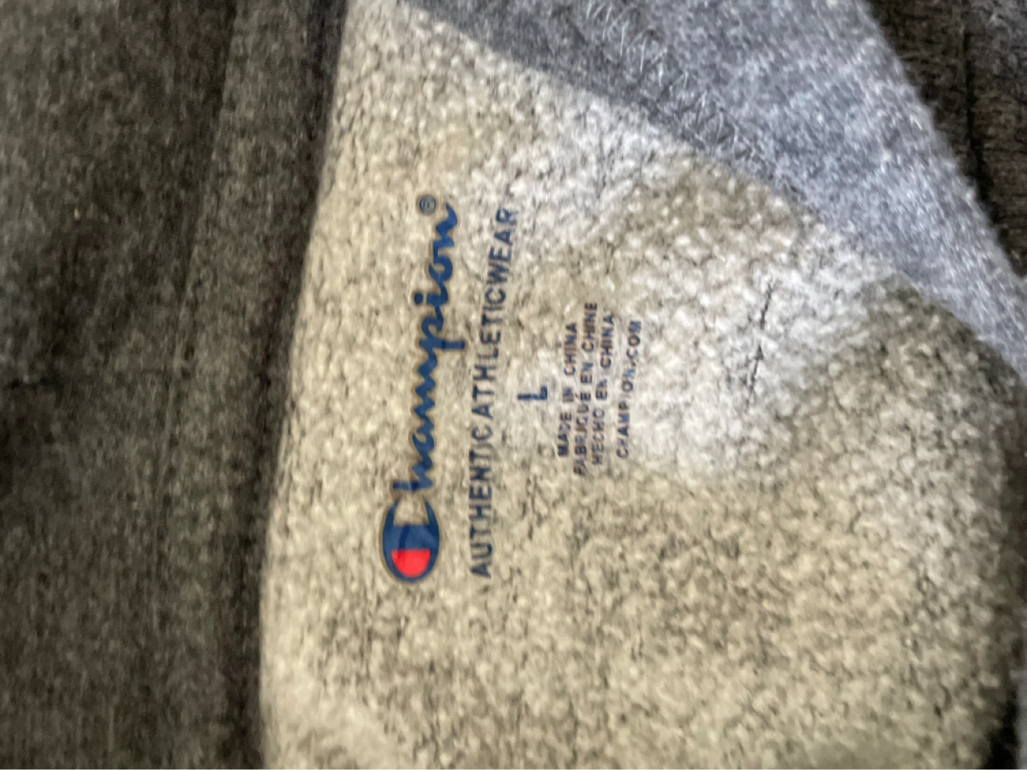Champion Grey Hoodie Size L - photo 2
