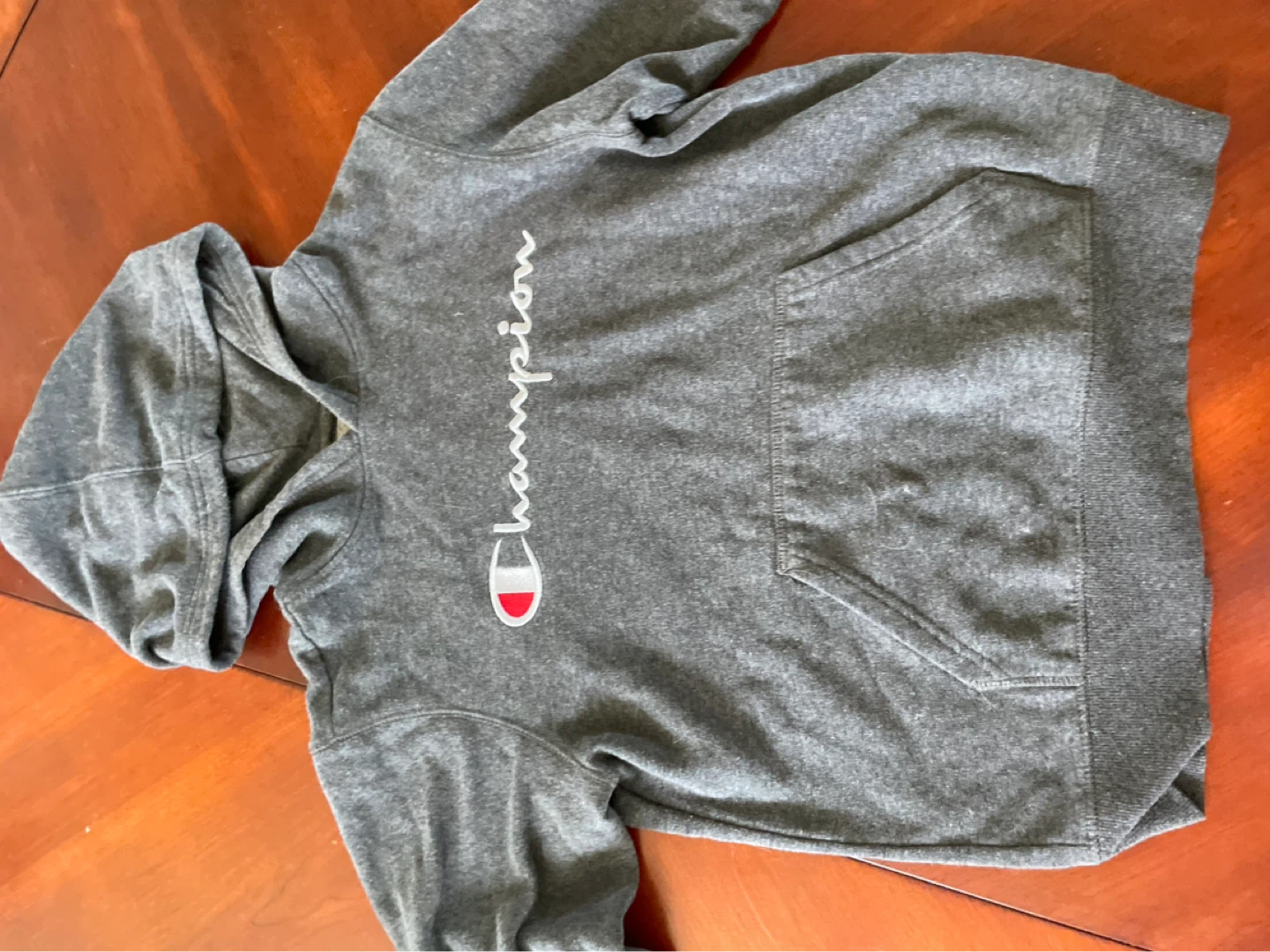 Champion Grey Hoodie Size L