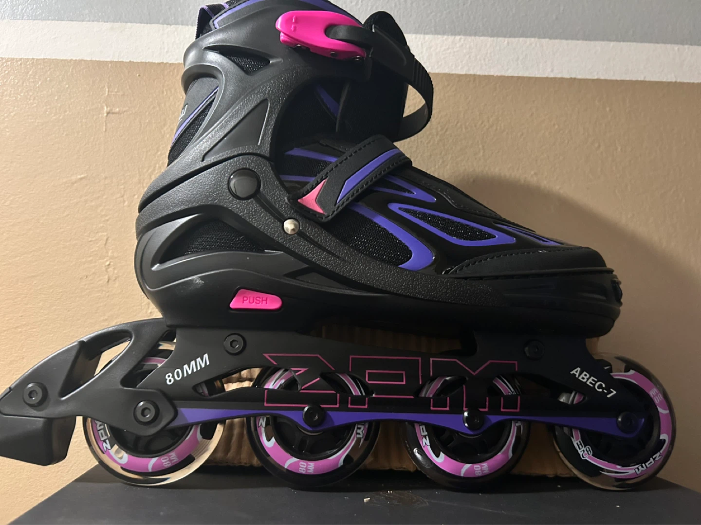 Adjustable Inline Skates with Light-Up Wheels - photo 2
