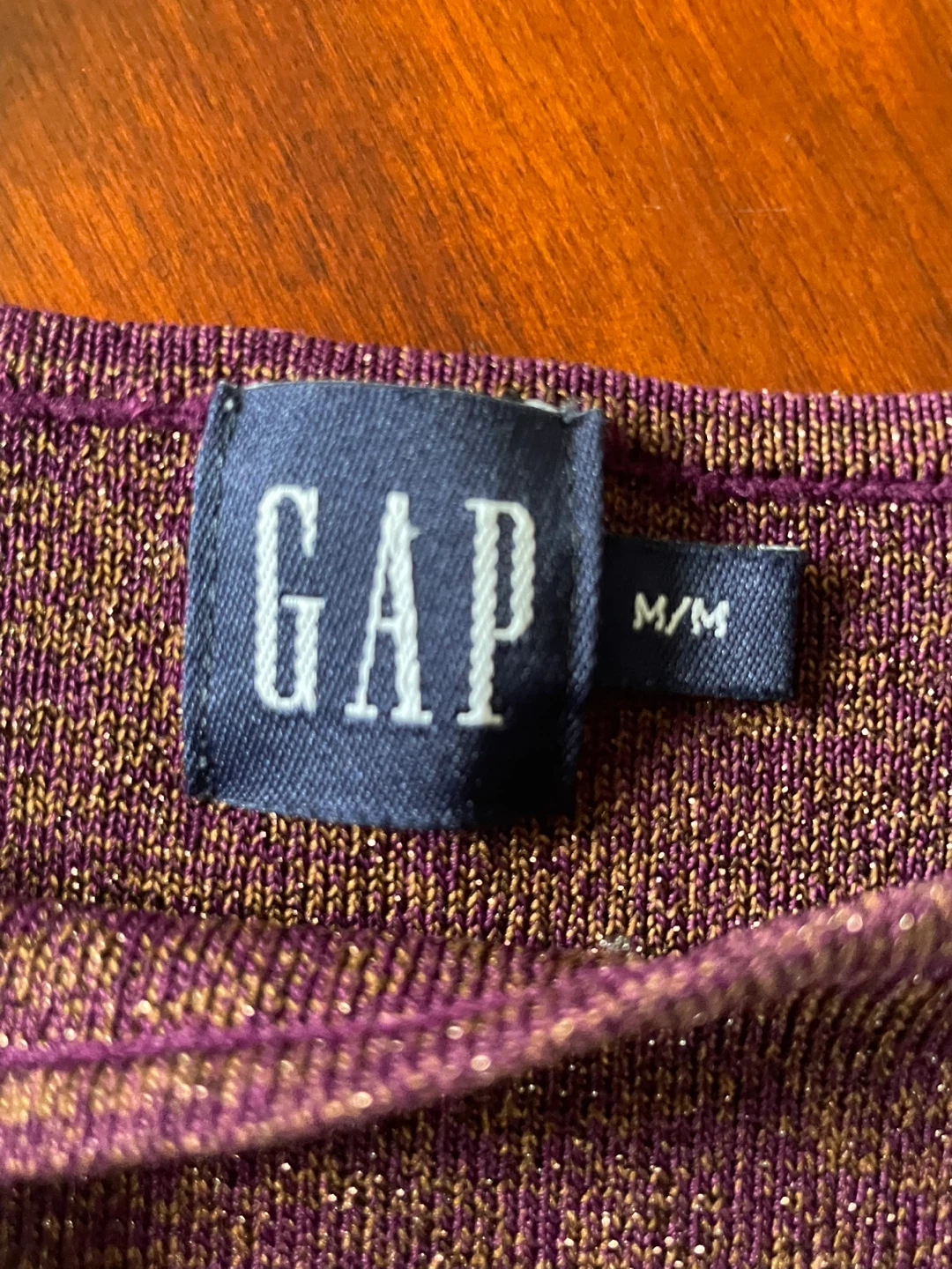 Gap Women's Purple Sparkle Knit Tank Top M/M - photo 2
