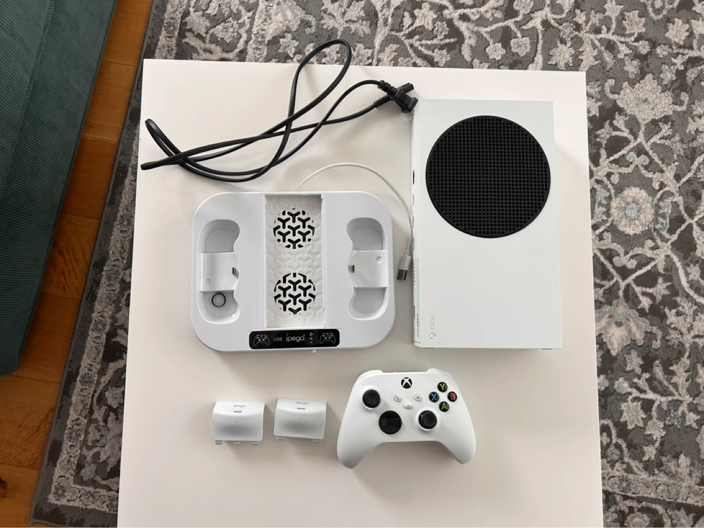 Xbox Series S Console with ipega Charging Dock and Controller