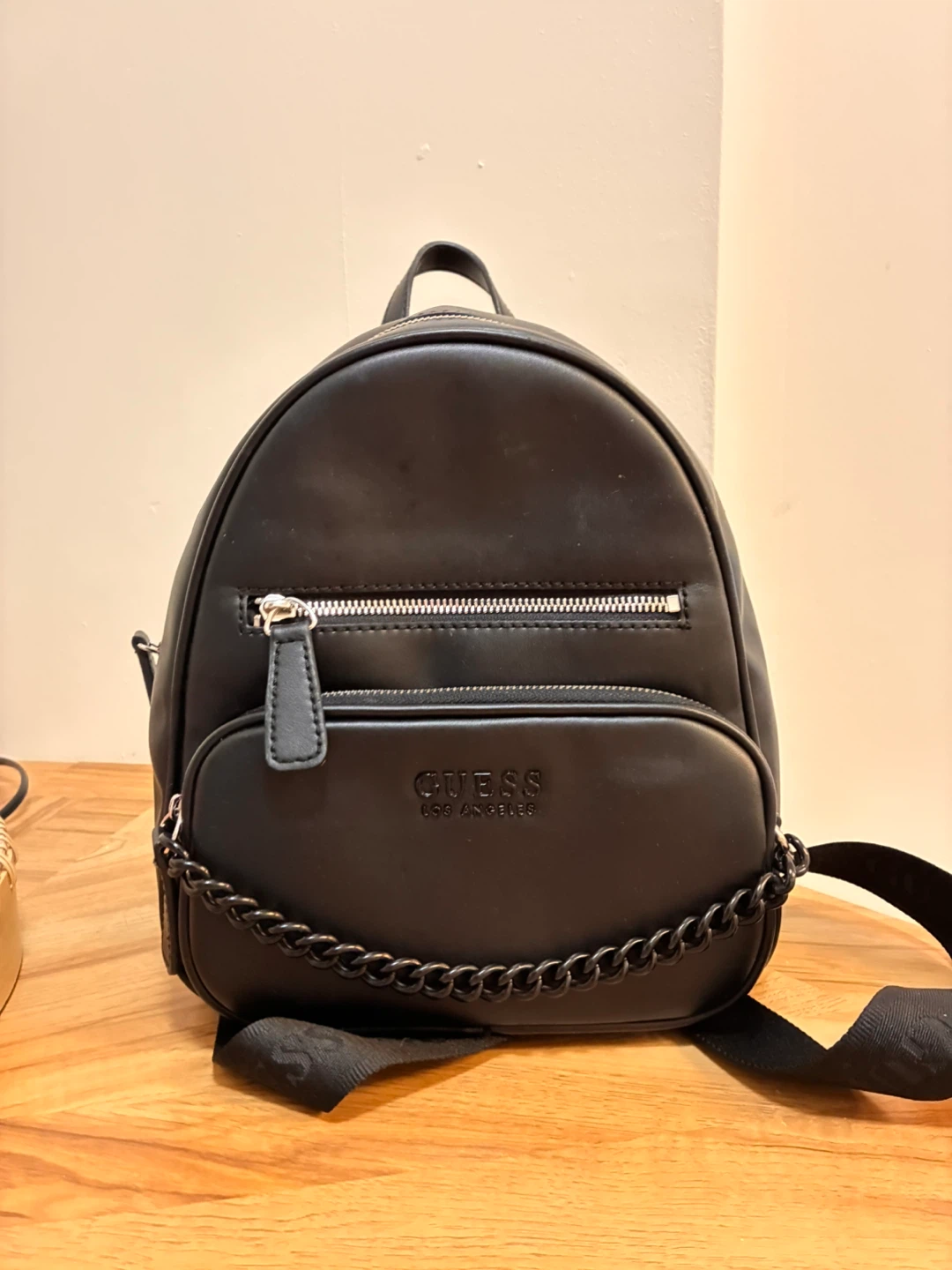 Black Guess Mini Backpack