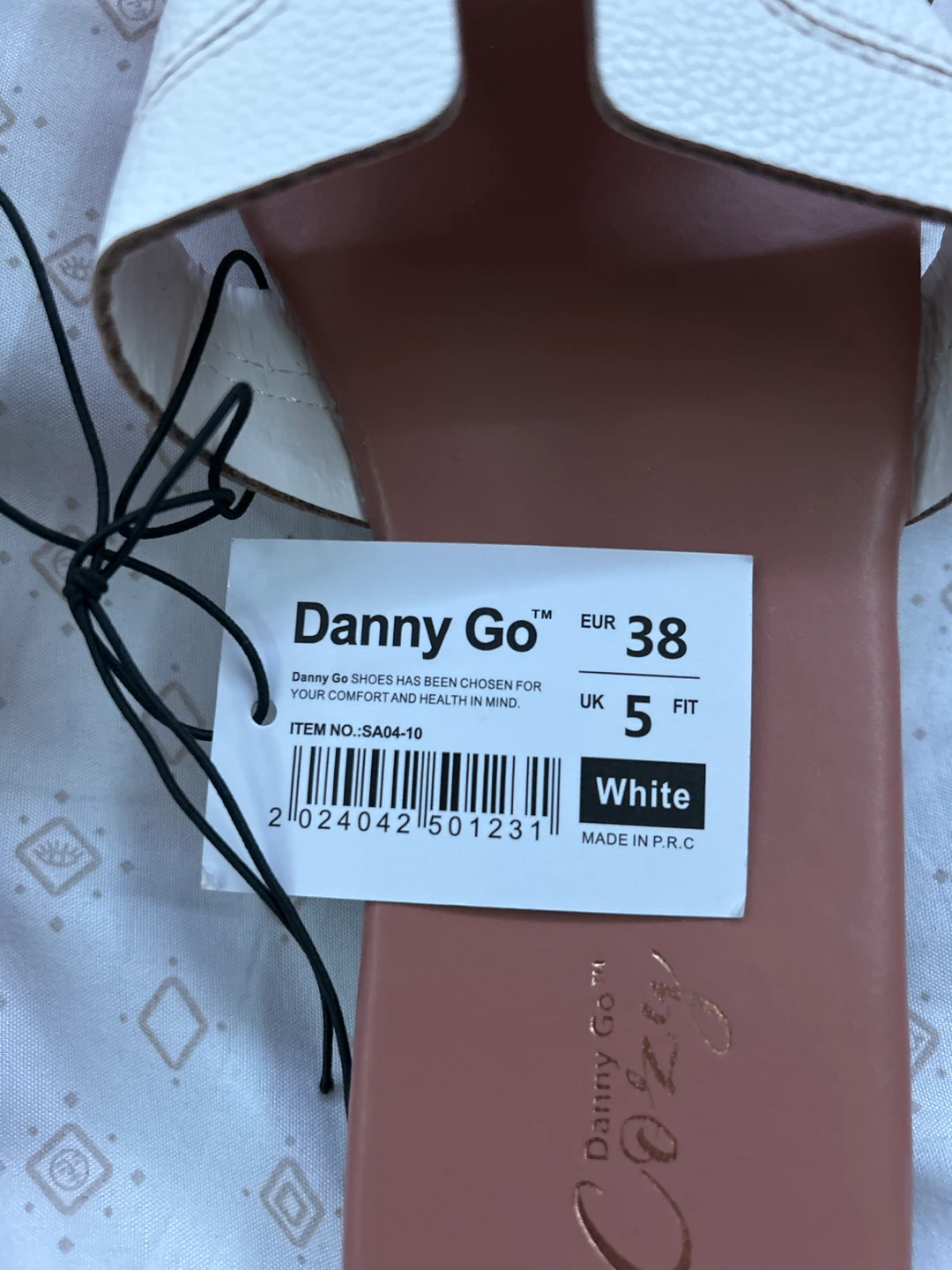 Danny Go Women's White Slide Sandals Size UK 5 - photo 2
