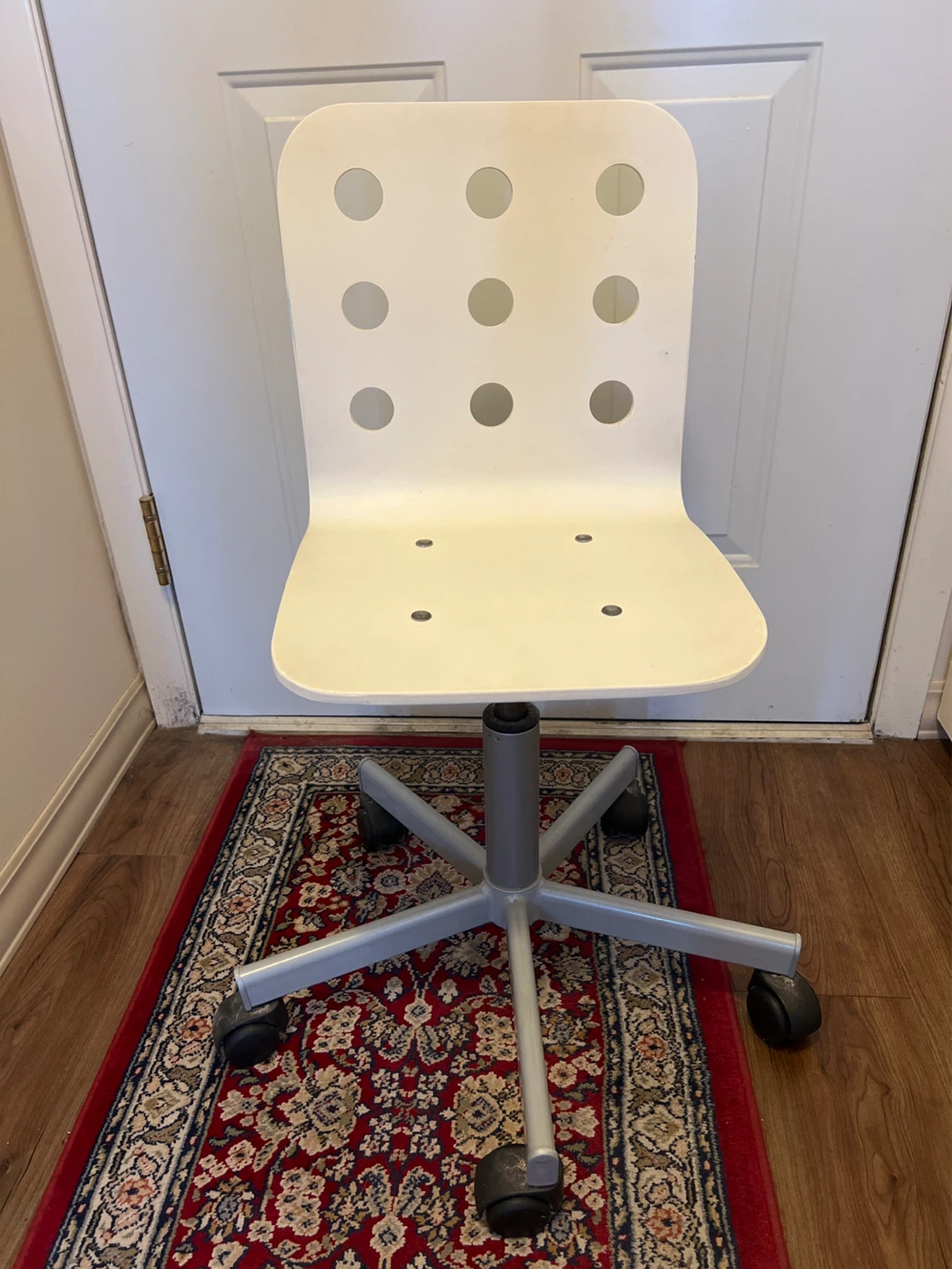 White IKEA JULES Swivel Chair