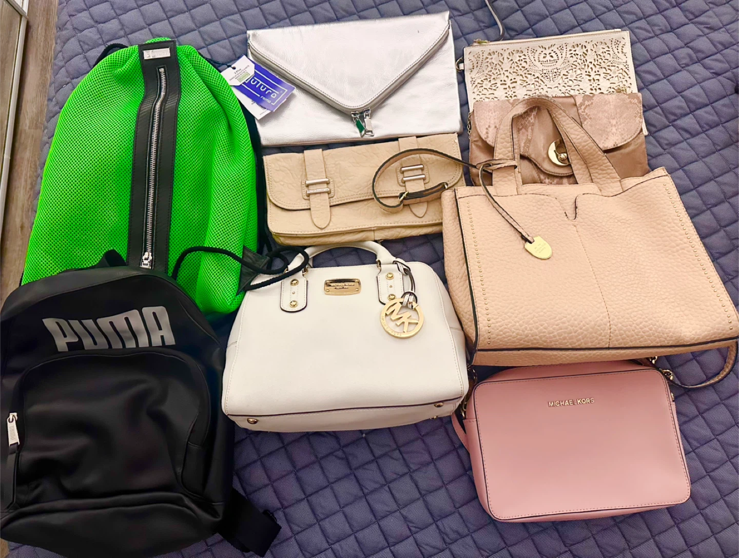Bundle of Women's Handbags and Backpacks