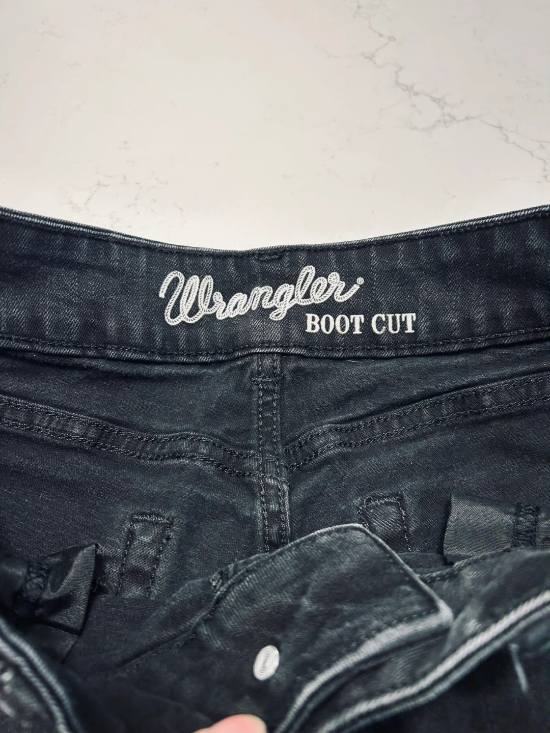 Wrangler Boot Cut Jeans - Black - Size 28x36 - photo 4