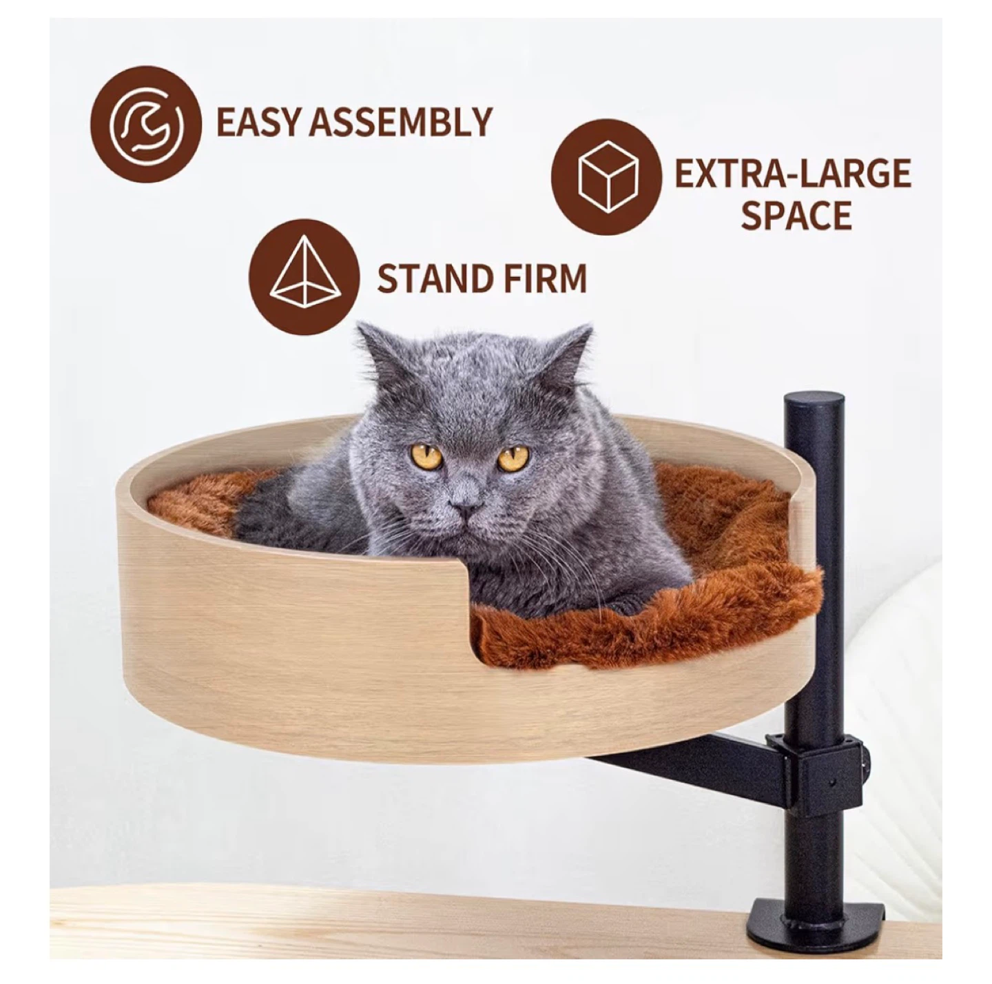 Adjustable Cat Hammock Bed for Desk - photo 3