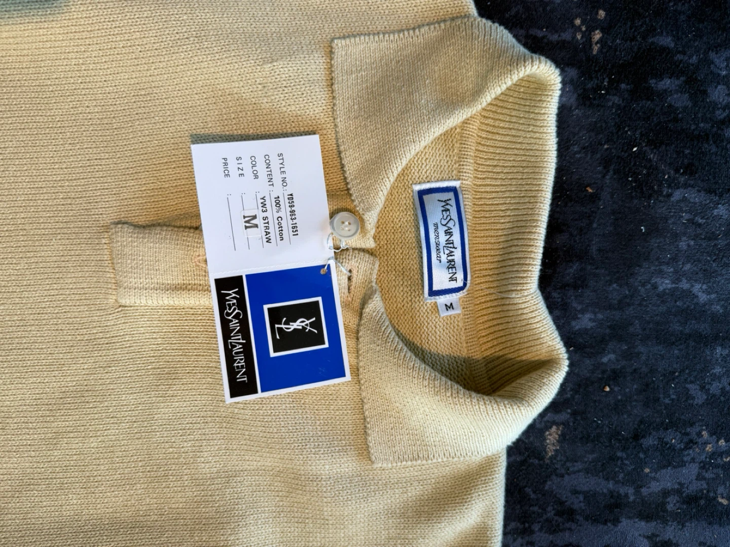 YSL Men's Polo Shirt Size M - photo 4