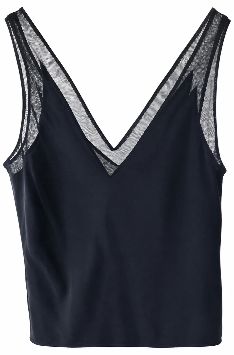 Ted Baker Navy Mesh V-Neck Camisole- Small - photo 2