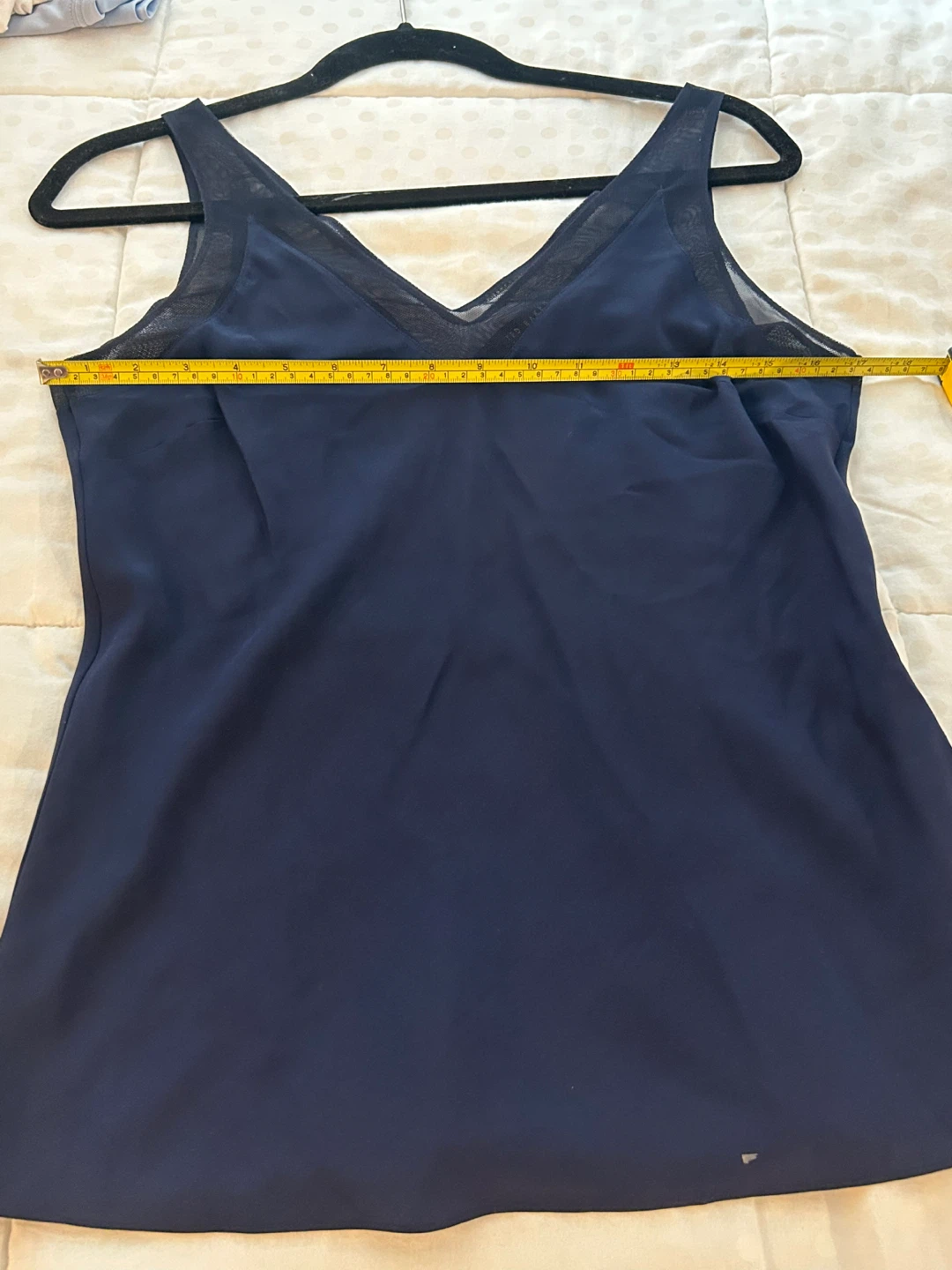 Ted Baker Navy Mesh V-Neck Camisole- Small - photo 4