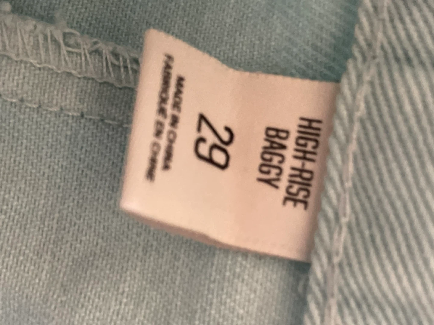 Urban Outfitters High-Rise Baggy Jeans - Lt Blue, Size 29 - photo 2