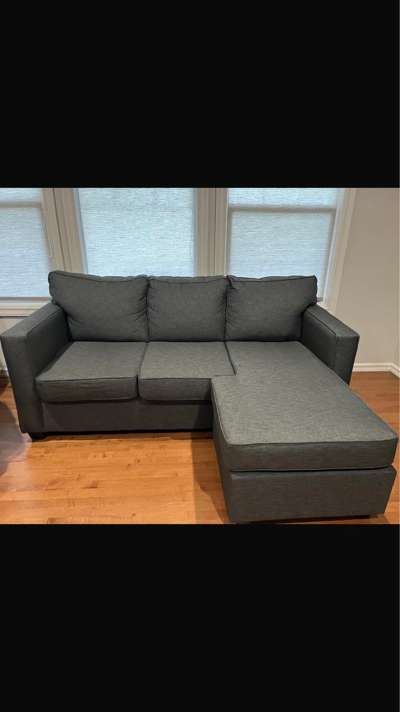 Grey Sectional Sofa with Chaise