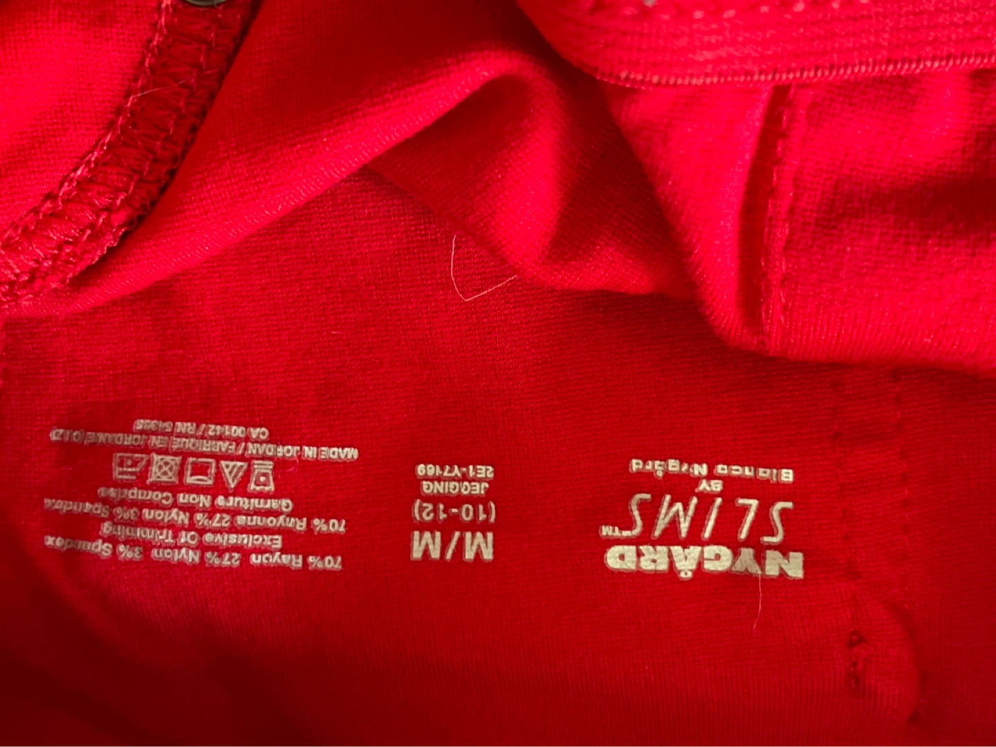 Nygard Slims Red Pants Size M/M - photo 2