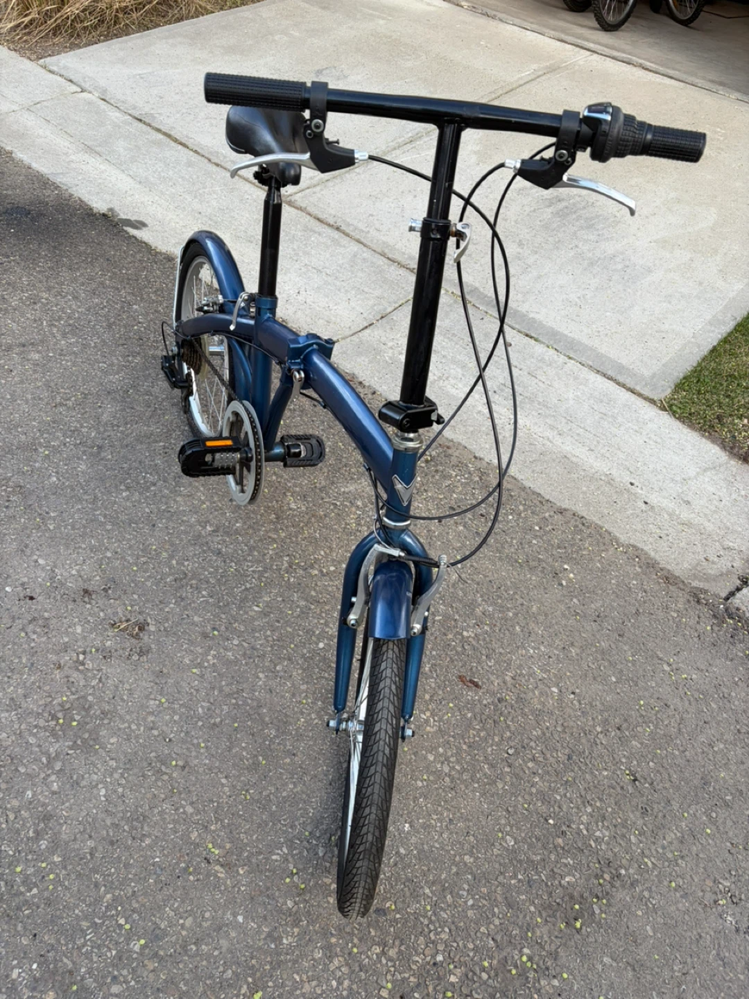 Blue Folding Bicycle - photo 2